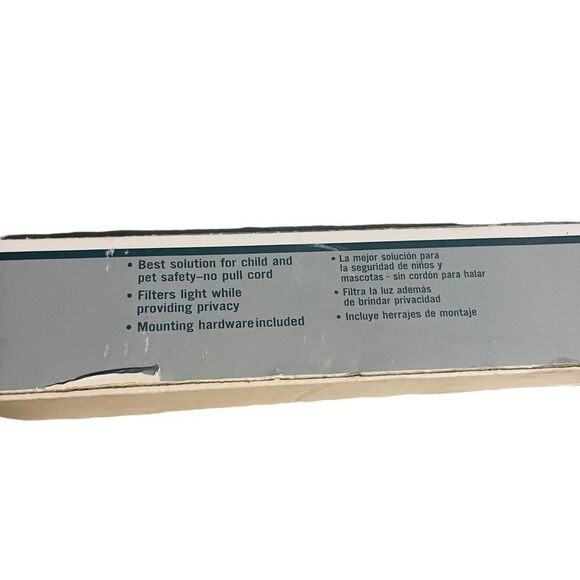 NIB Home Depot Alabaster 1" Cordless Vinyl Blind - 30"x64" - Picture 12 of 15